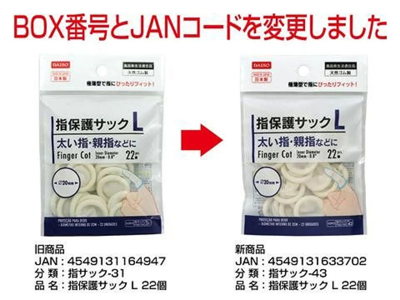 指保護サックL　22個